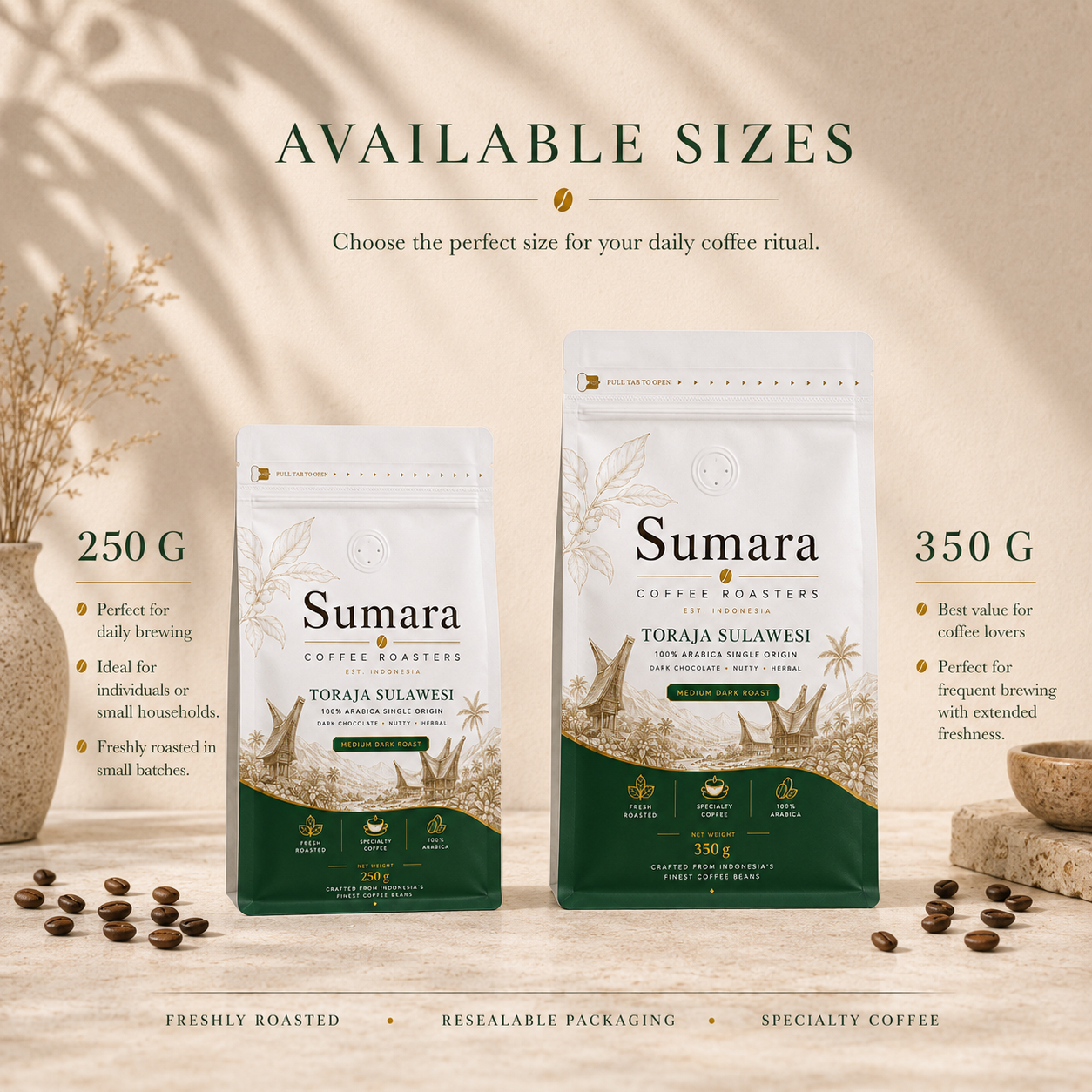 Toraja Sulawesi | 100% Arabica Single Origin