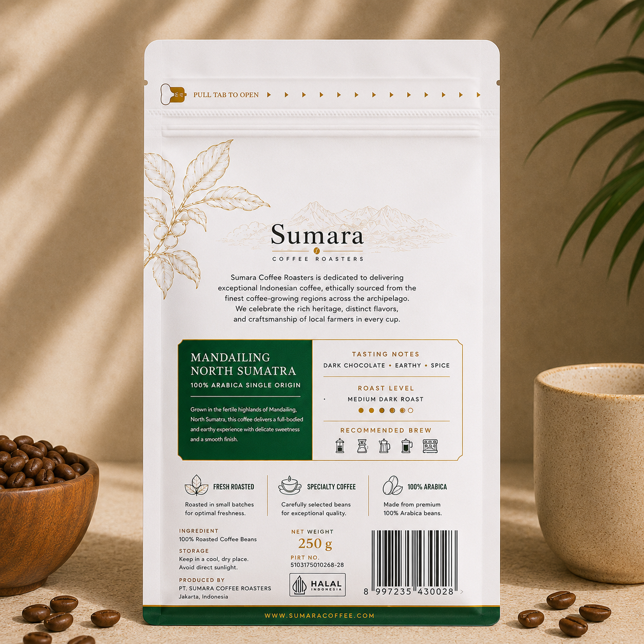 Mandailing North Sumatra | 100% Arabica Single Origin